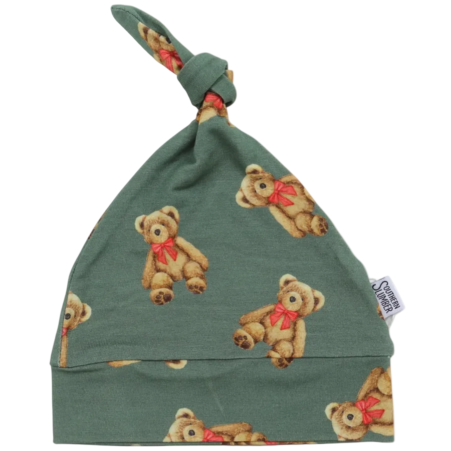 Southern Slumber Holiday Teddy Bamboo Knotted Hat