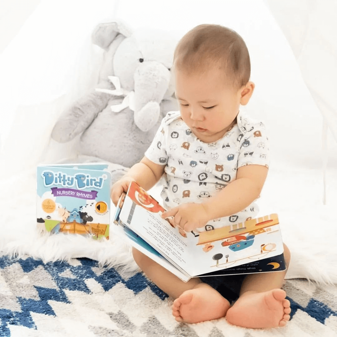 Nursery Rhymes Ditty Bird Musical Board Book | USB-C Rechargeable