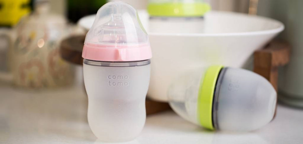 Comotomo Baby Bottle (2-Pack) Pink