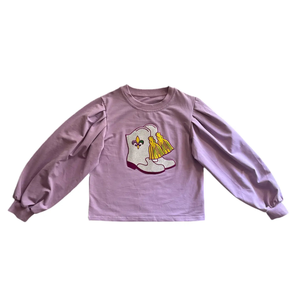 Blended Spirits Patch Puff Sleeve Sweatshirt | Marching Boots