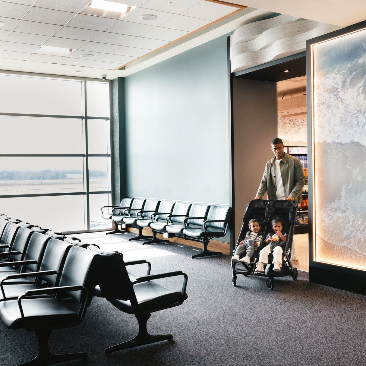 UPPAbaby Minu Duo Compact Double Stroller | Carbon Frame