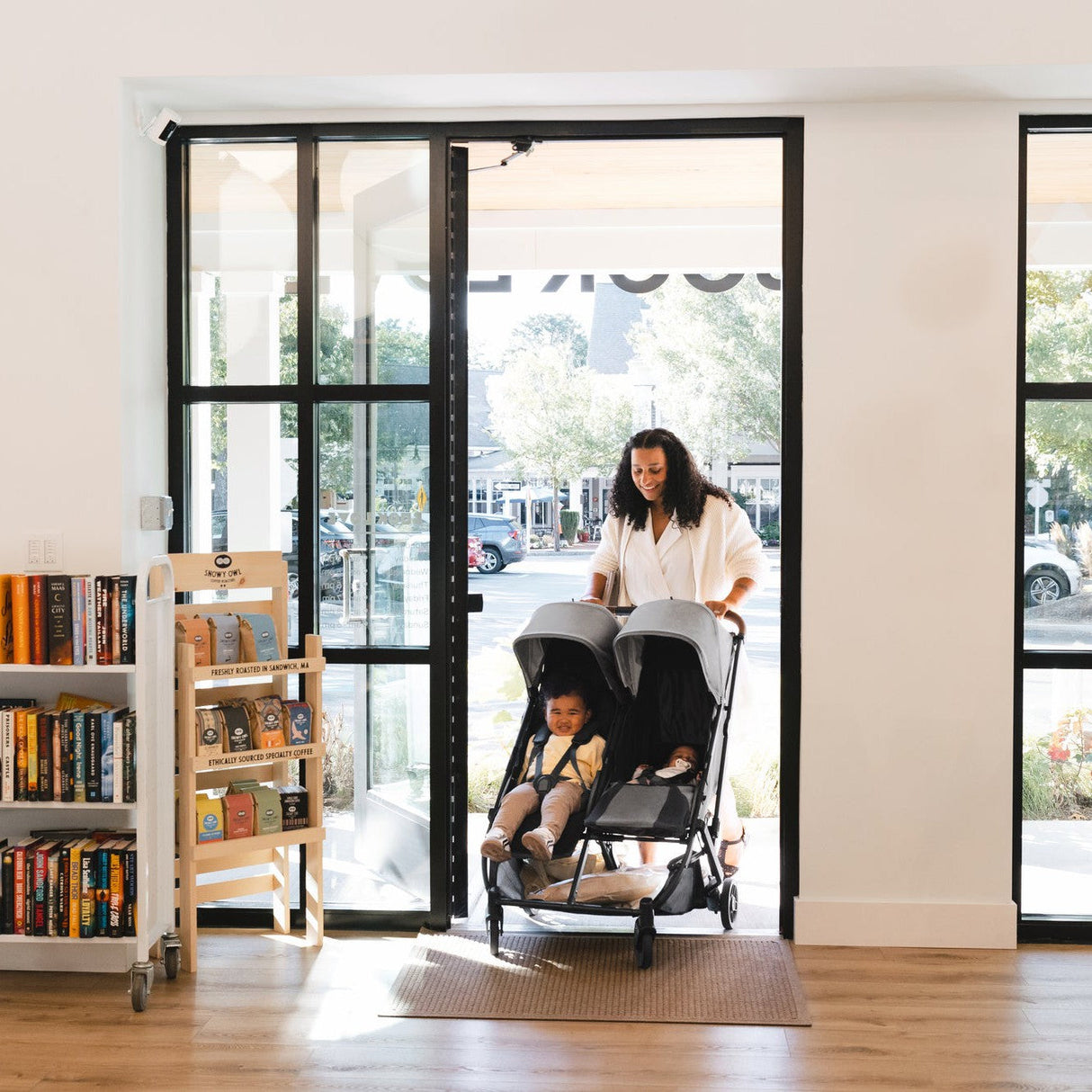 UPPAbaby Minu Duo Compact Double Stroller | Carbon Frame