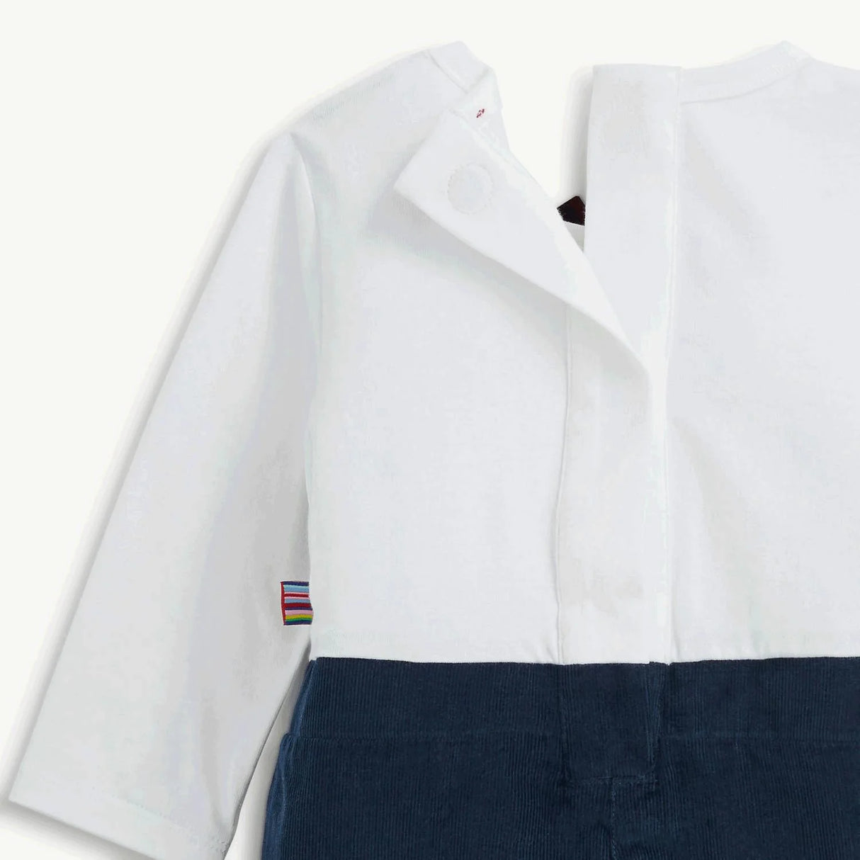 Magnetic Me Corduroy Blue Boys Dress Romper