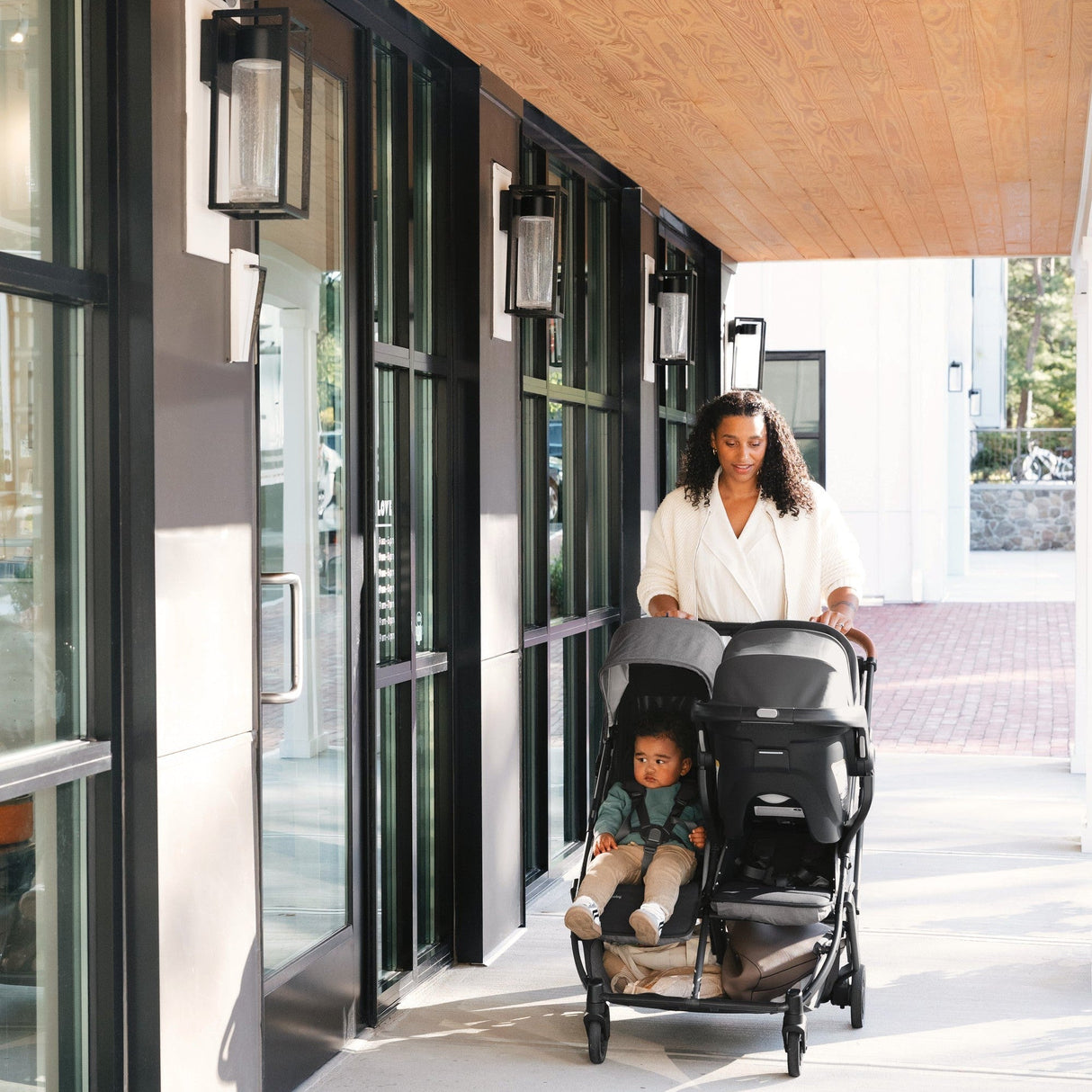 UPPAbaby Minu Duo Compact Double Stroller | Carbon Frame