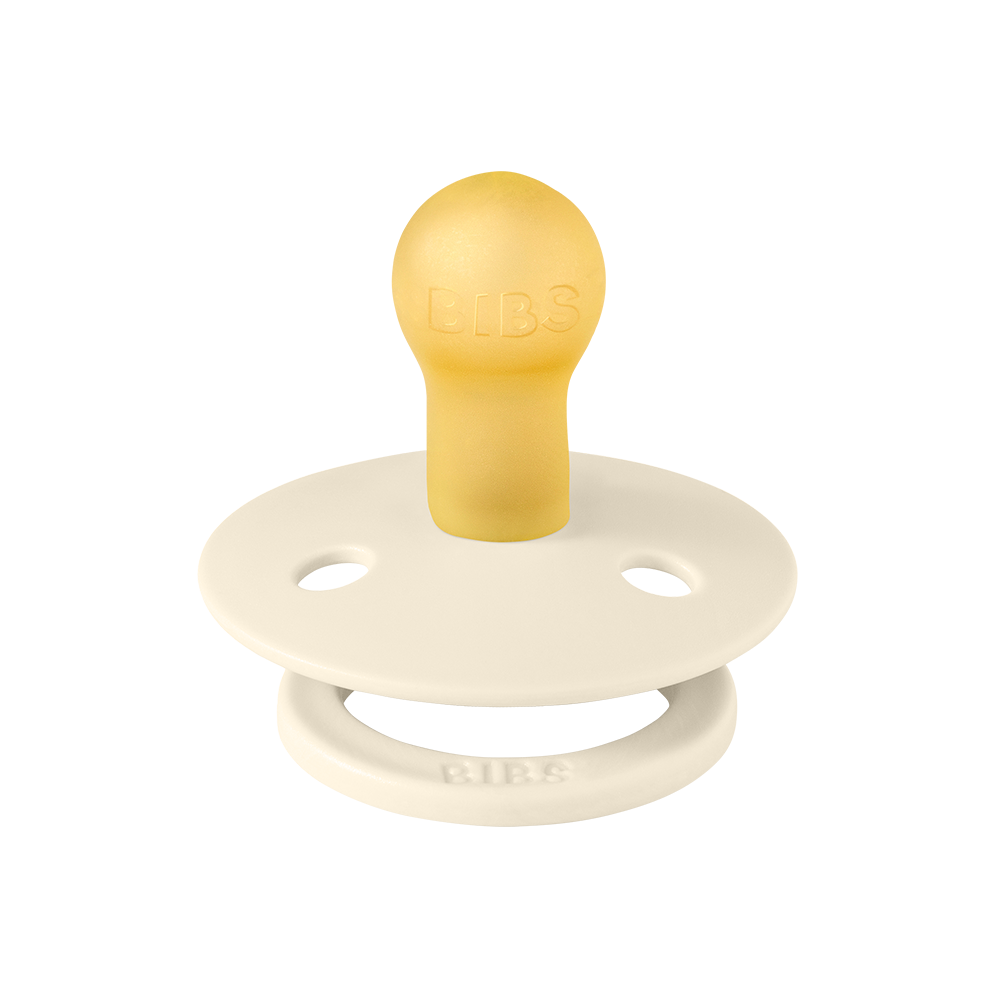 BIBS Try-It Pacifier Collection 3 Pack (Size 1) | 0-6m Ivory