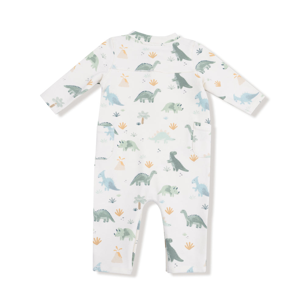 Angel Dear Soft Dinos Green Uni Romper
