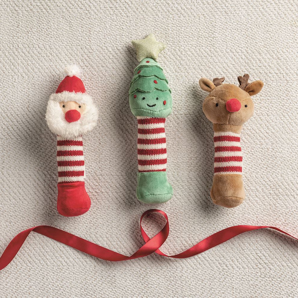 Mud Pie Christmas Soft Rattles (Assorted)