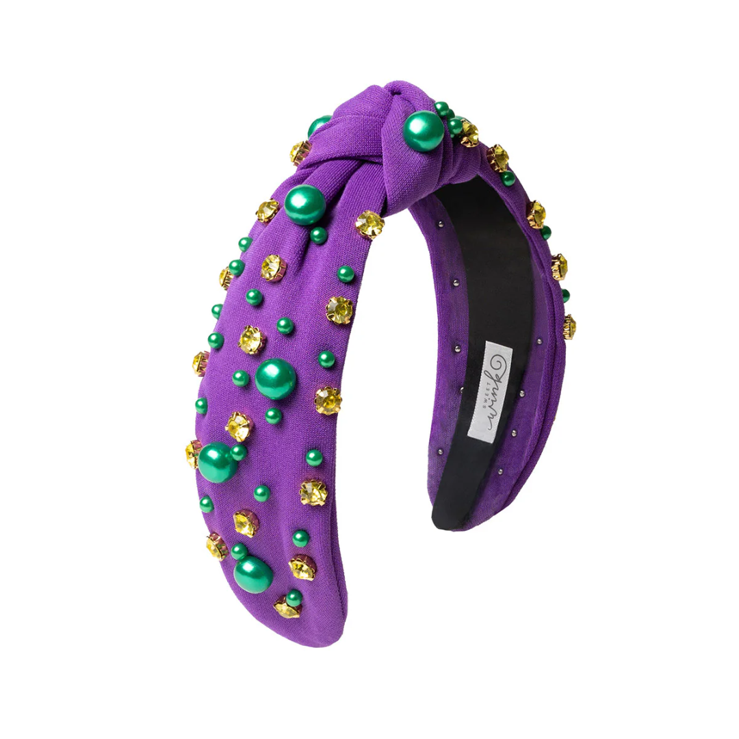Mardi Gras Gemstone Headband