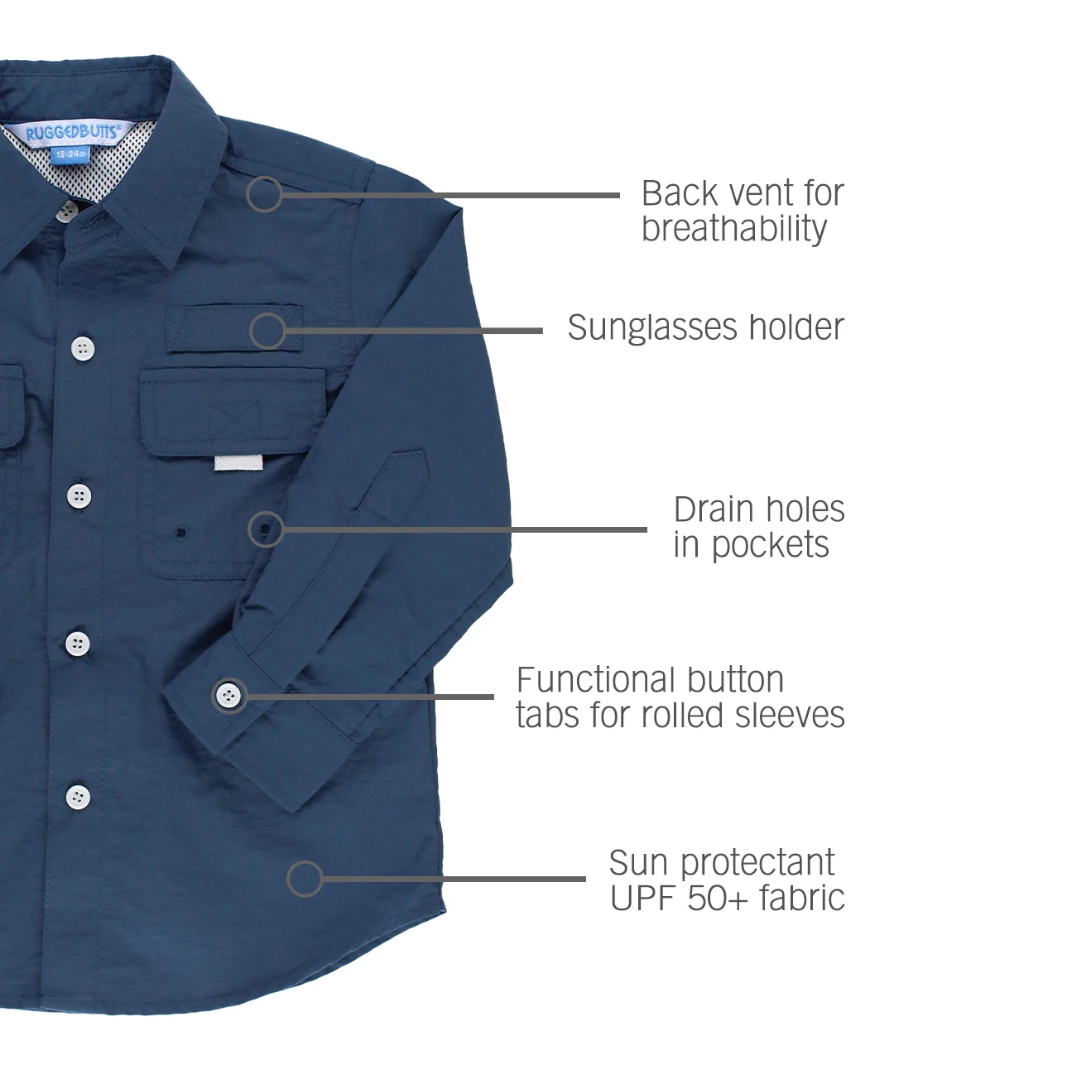 Pink Sun Protective Button Down Shirt