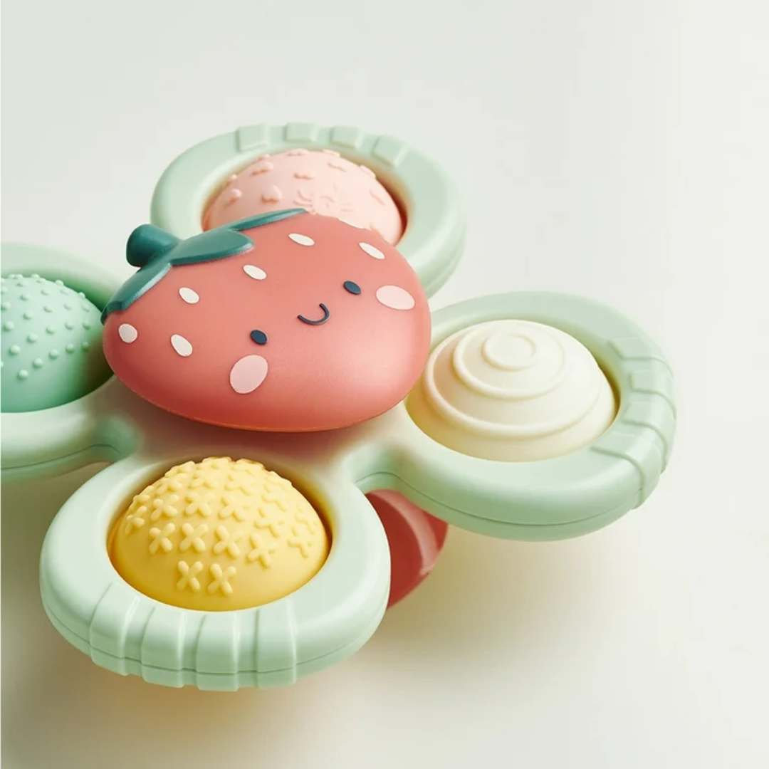 Itzy Ritzy Itzy Pop & Whirl Sensory Toy | Strawberry