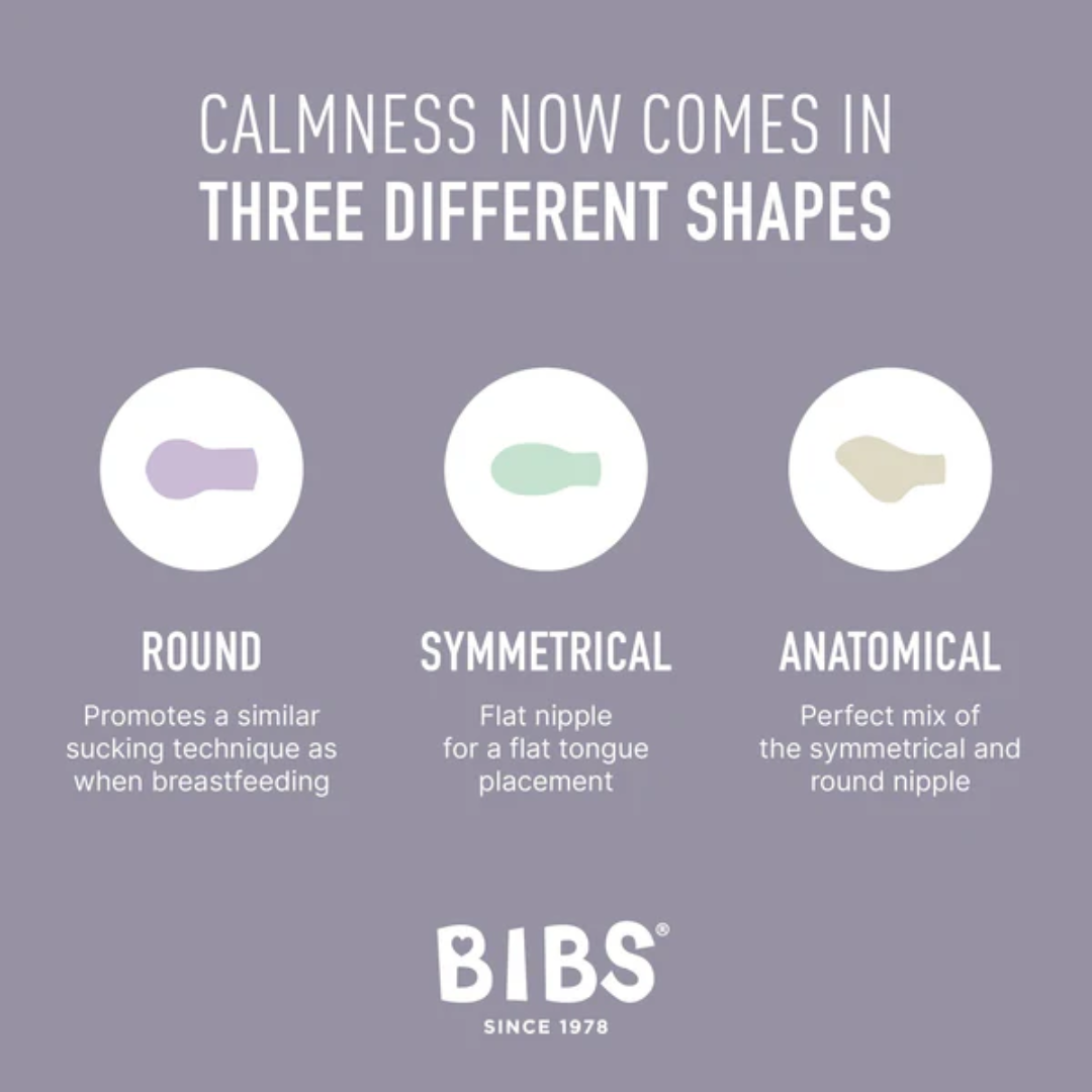 BIBS Anatomical Natural Rubber Pacifier (2 Pack) | Island Sea | Forest Lake