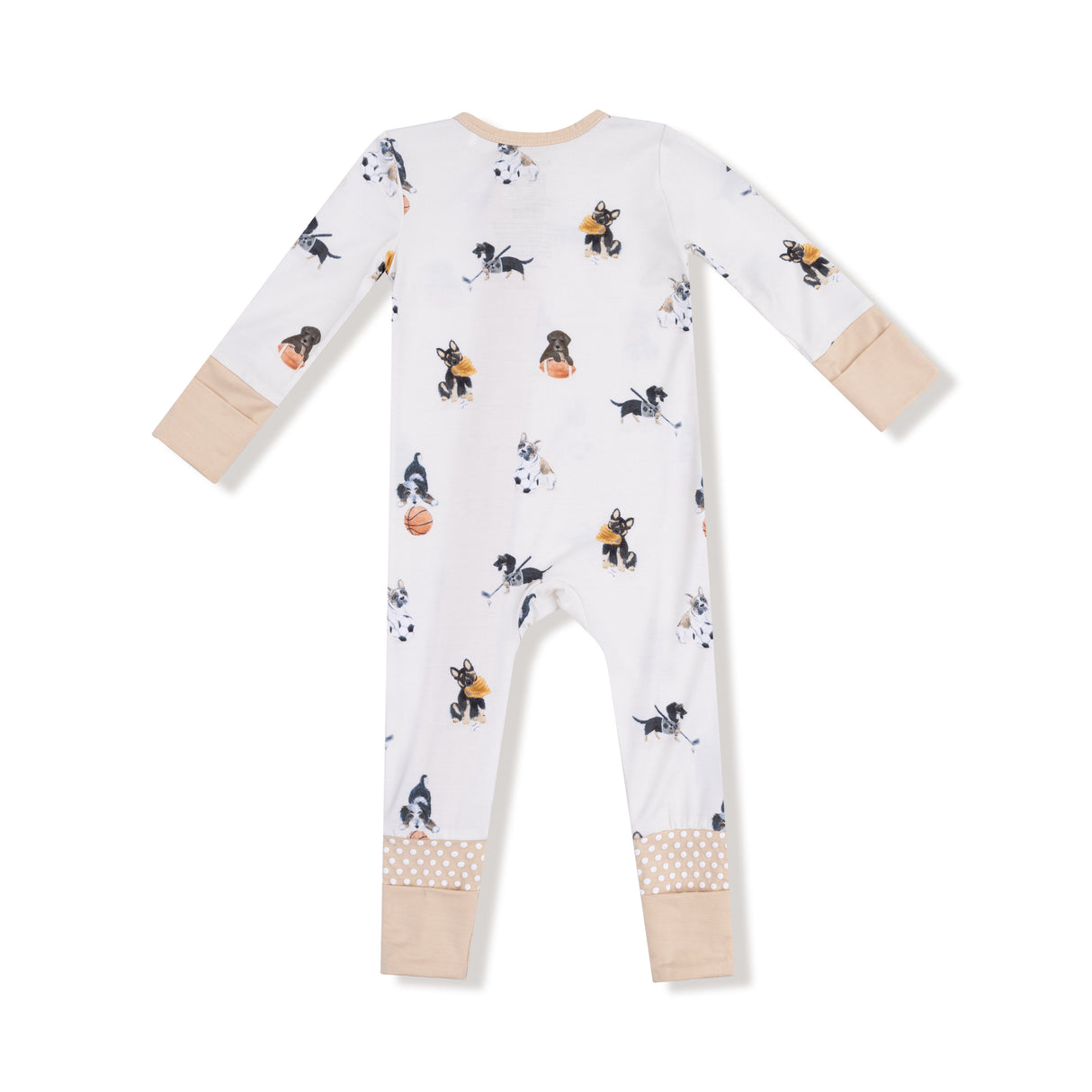 Angel Dear Sporty Puppies Bamboo 2 Way Zipper Romper