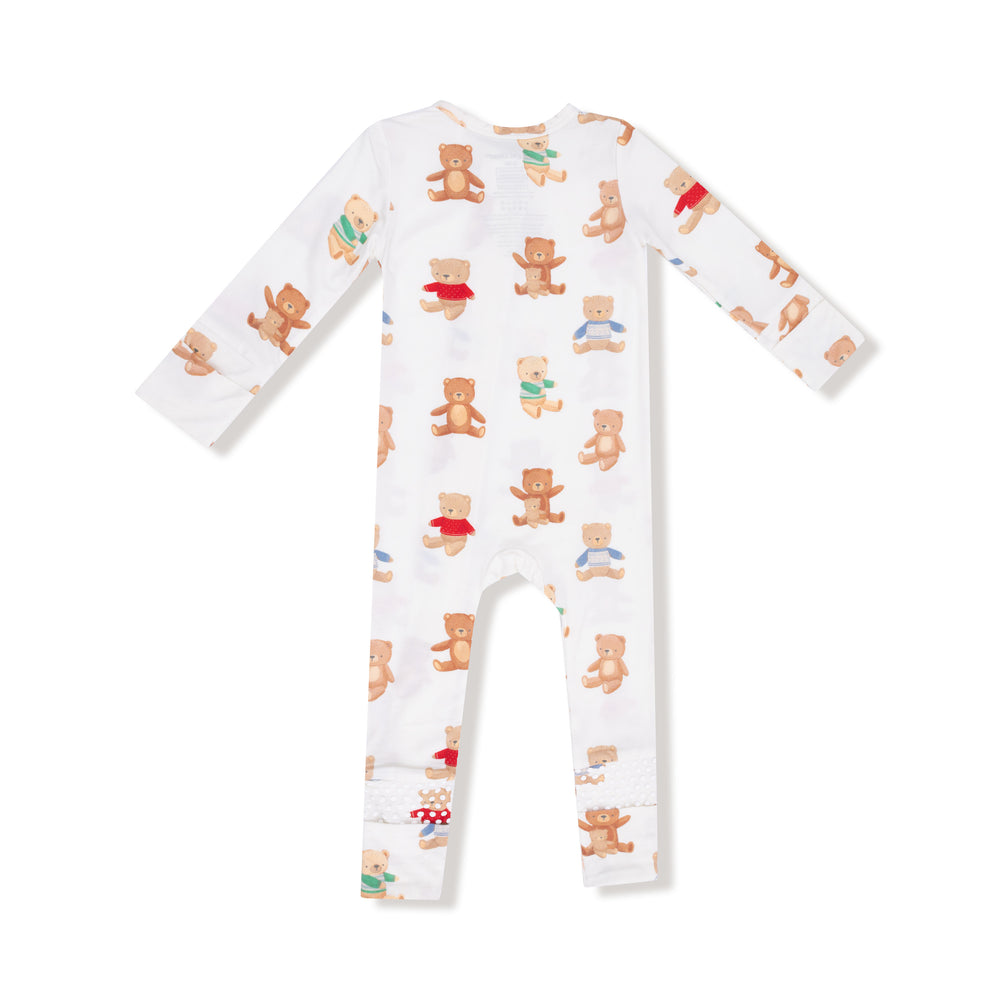 Angel Dear Teddy Bear Collection 2-Way Zipper Romper