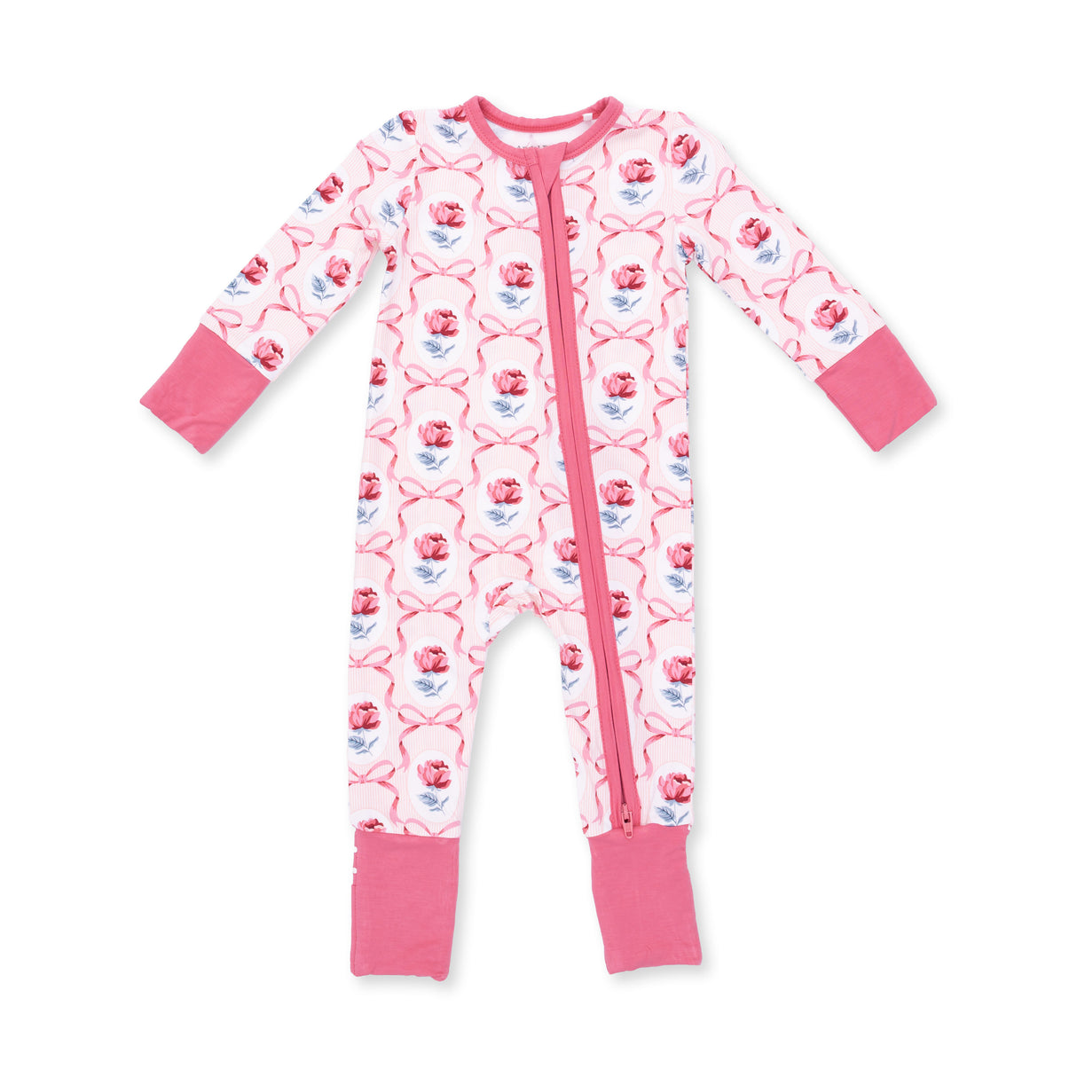 Angel Dear Leslie Rose Convertible Bamboo Romper