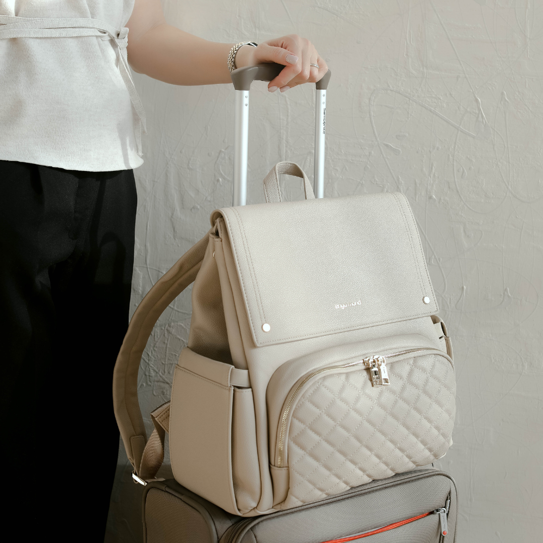 Enya Mond Luna Vegan Leather Parenting Bag with Changing Pad