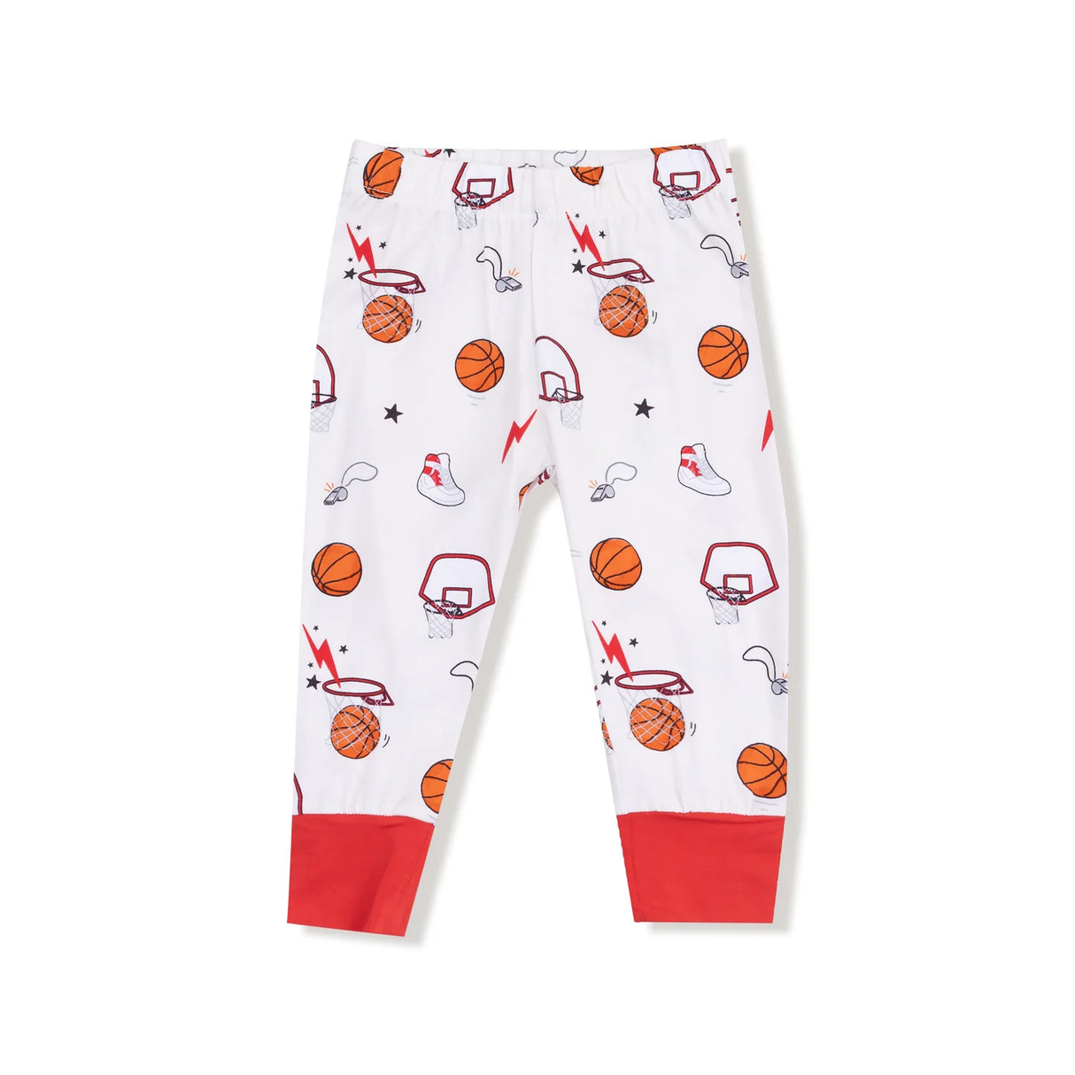 Angel Dear Basketball Uni Long Sleeve Bamboo Loungewear Set