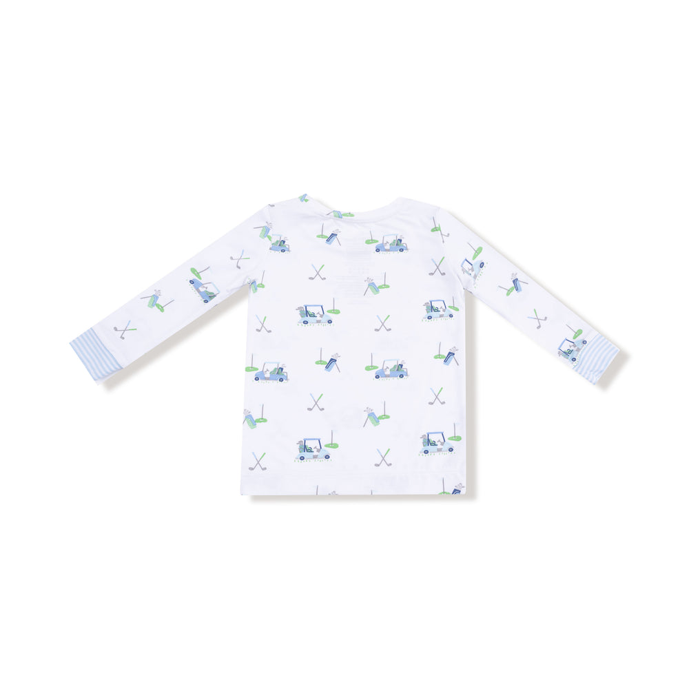 Angel Dear Baby Golf Carts Bamboo Loungewear Set | Blue