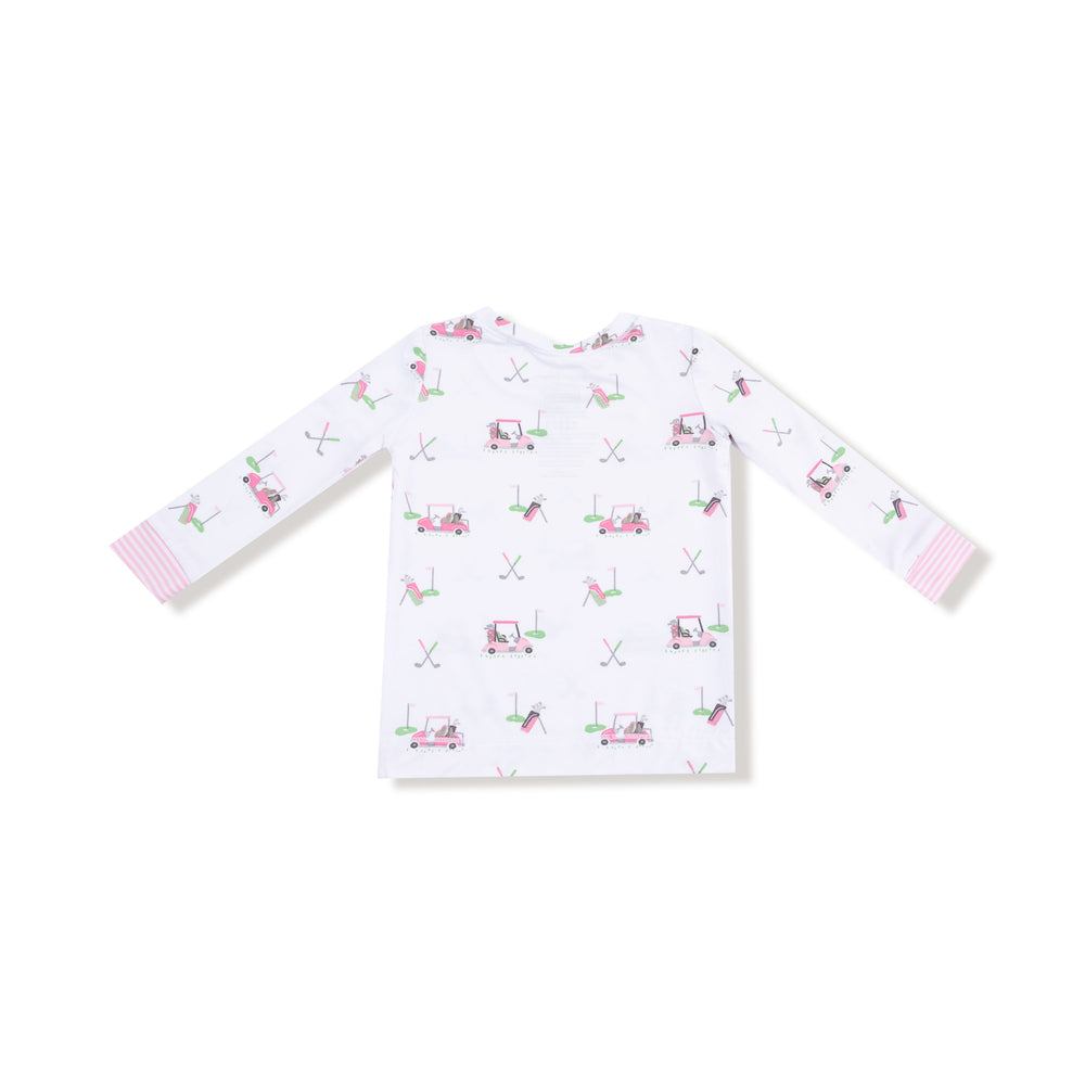 Angel Dear Baby Golf Carts Bamboo Loungewear Set | Pink