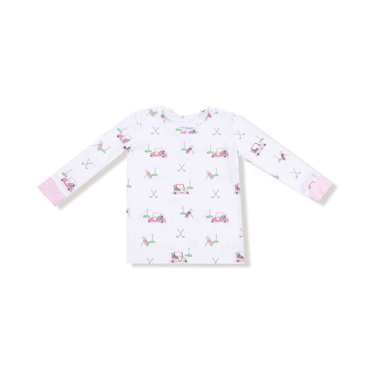 Angel Dear Baby Golf Carts Bamboo Loungewear Set | Pink