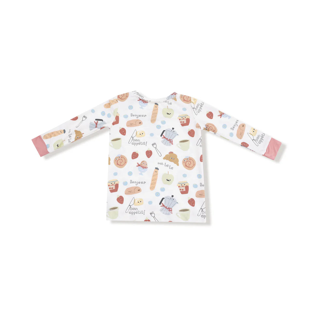 Angel Dear Bonjour Breakfast Long Sleeve Loungewear Set