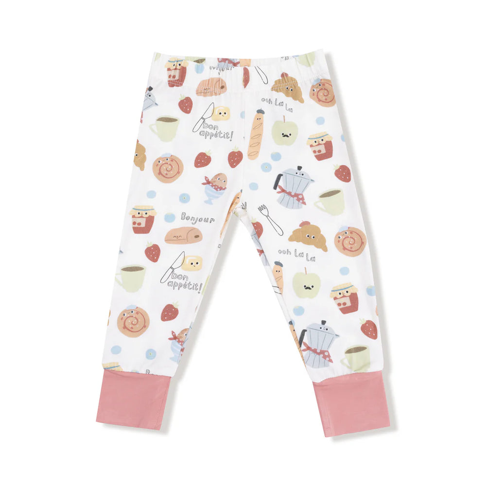 Angel Dear Bonjour Breakfast Long Sleeve Loungewear Set