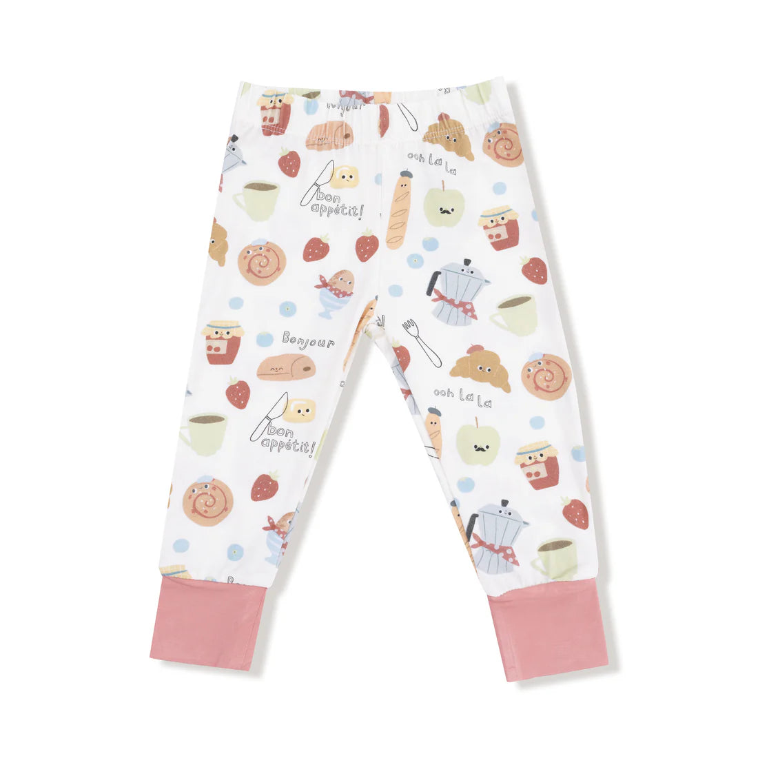 Angel Dear Bonjour Breakfast Long Sleeve Loungewear Set