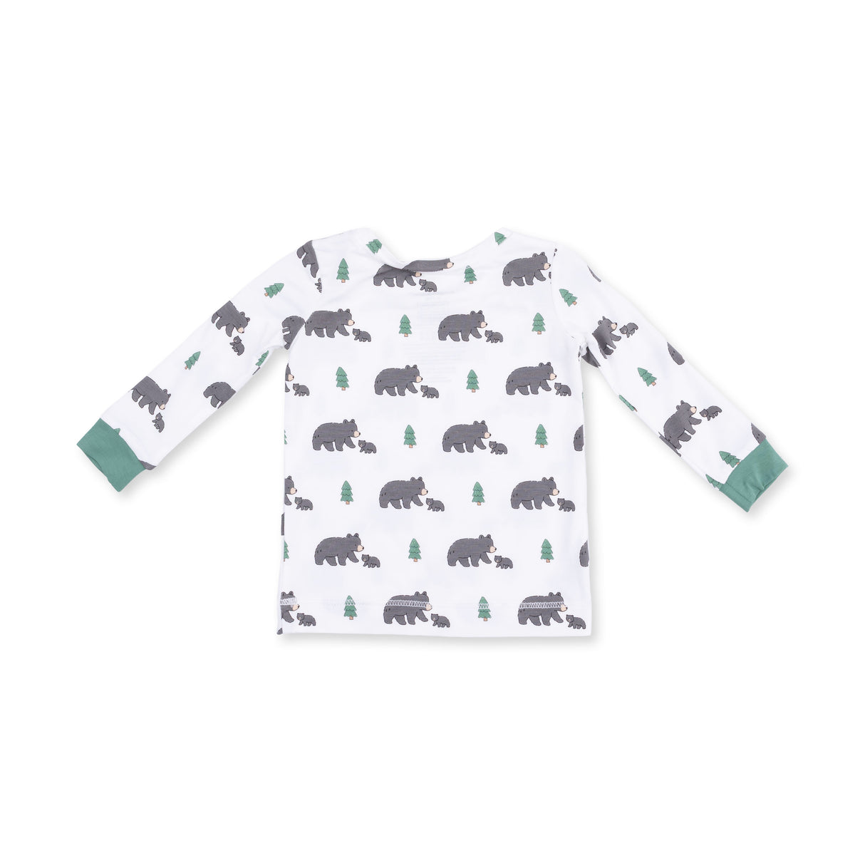 Angel Dear Black Bears Bamboo Long Sleeve Loungewear Set