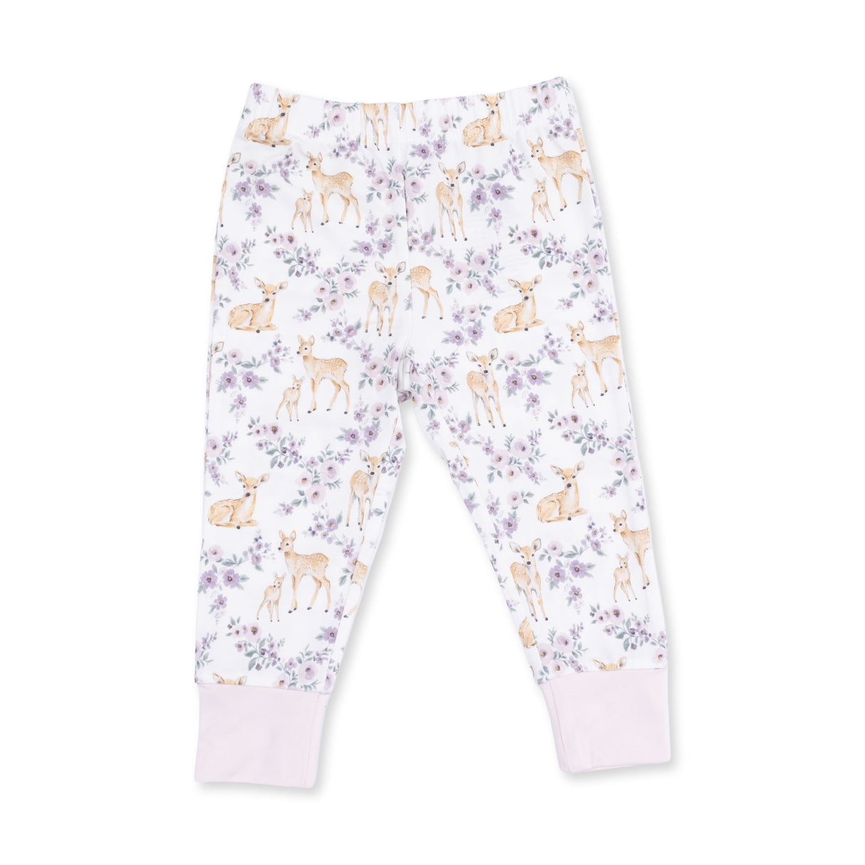 Angel Dear Floral Deer Bamboo Long Sleeve Loungewear Set