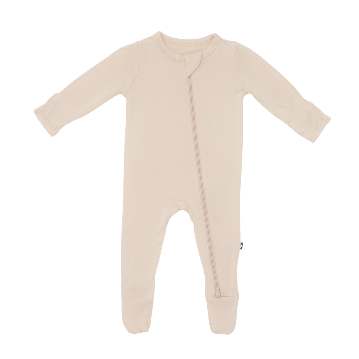 Kyte Bamboo Zippered Footie | Bisque