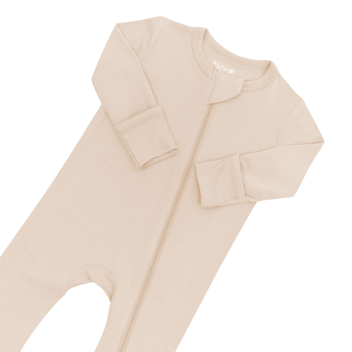 Kyte Bamboo Zippered Footie | Bisque