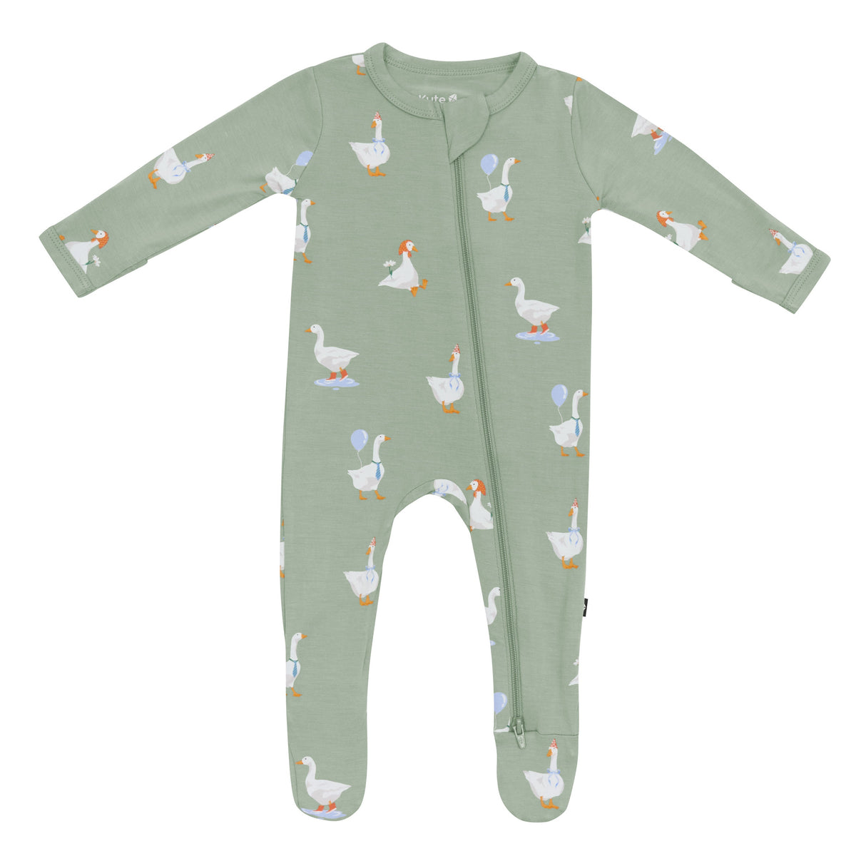 Kyte Bamboo Zippered Footie | Silly Goose