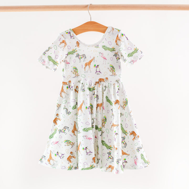Nola Tawk Zoo Krewe Organic Cotton Dress for Kids
