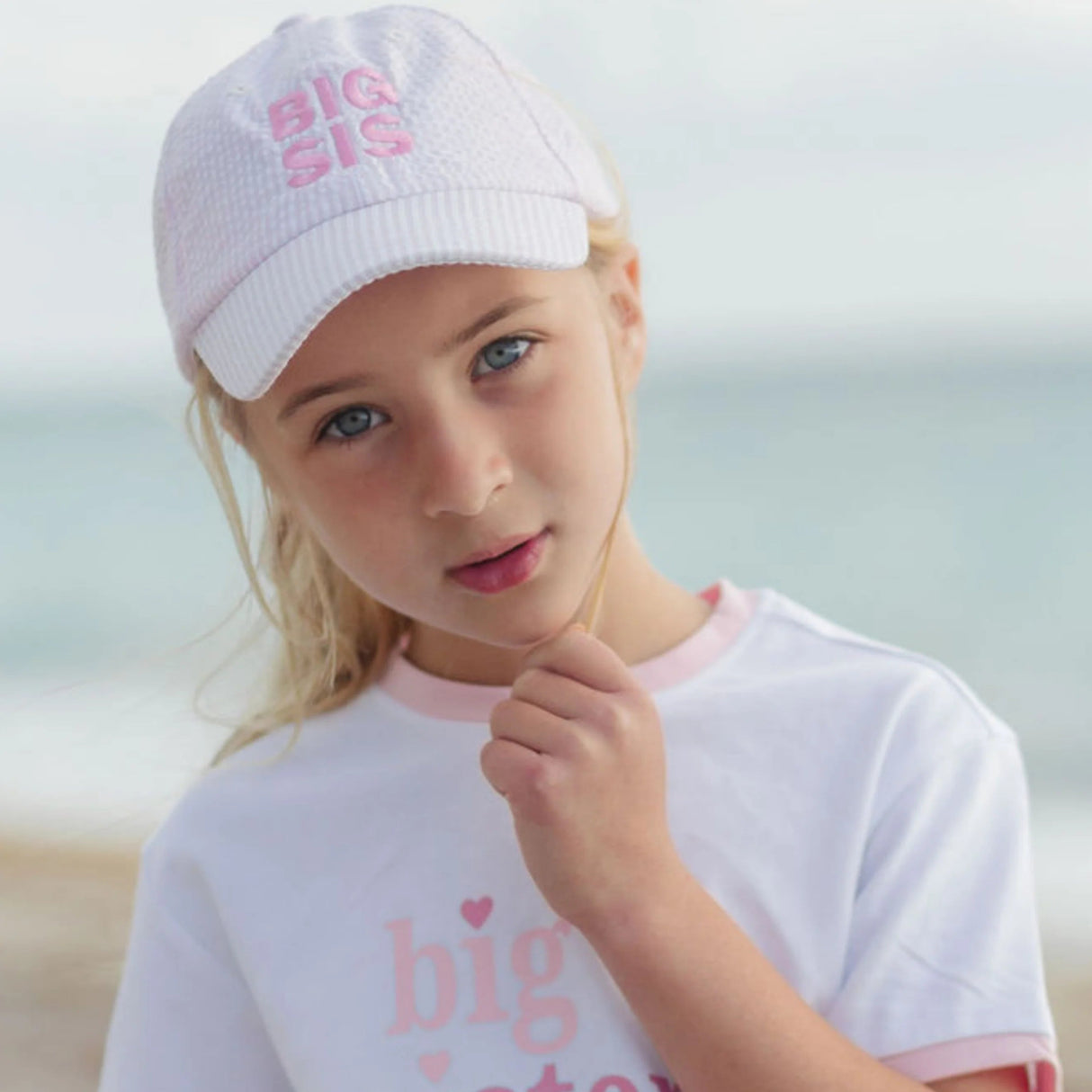 Bits & Bows Big Sis Bow Baseball Hat