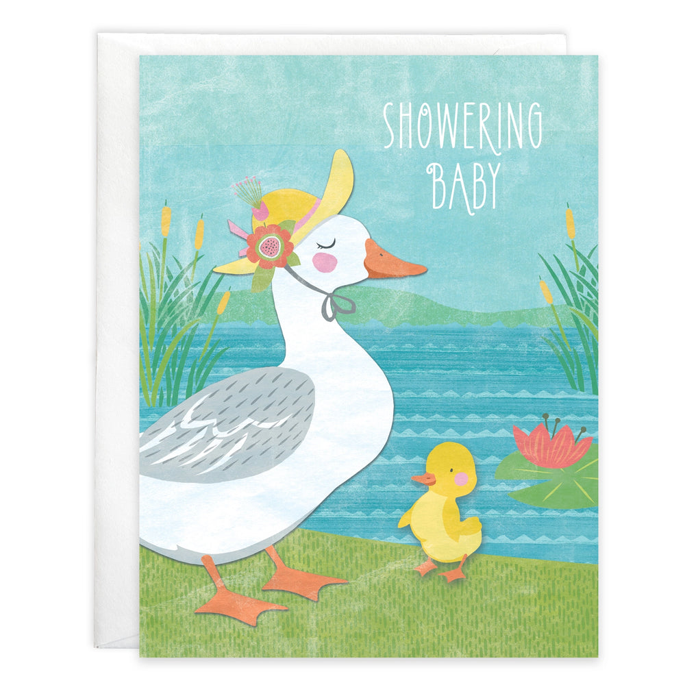 Gina B Designs Baby Greeting Card | Momma Duck