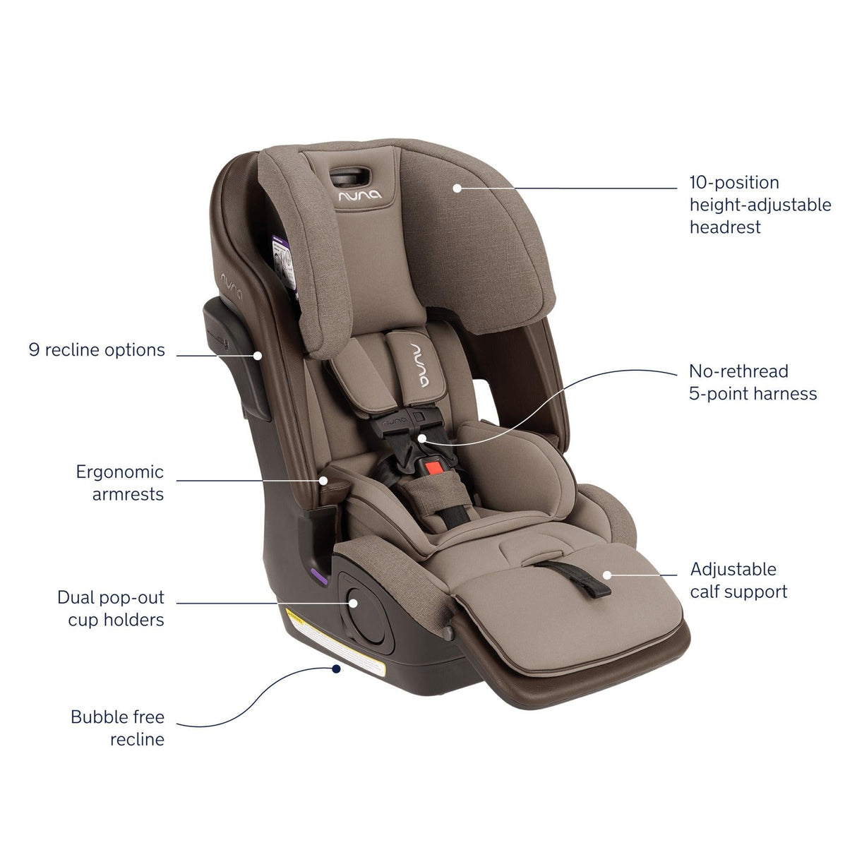 NUNA LUMN Forward-Facing Harness-to-Booster Car Seat