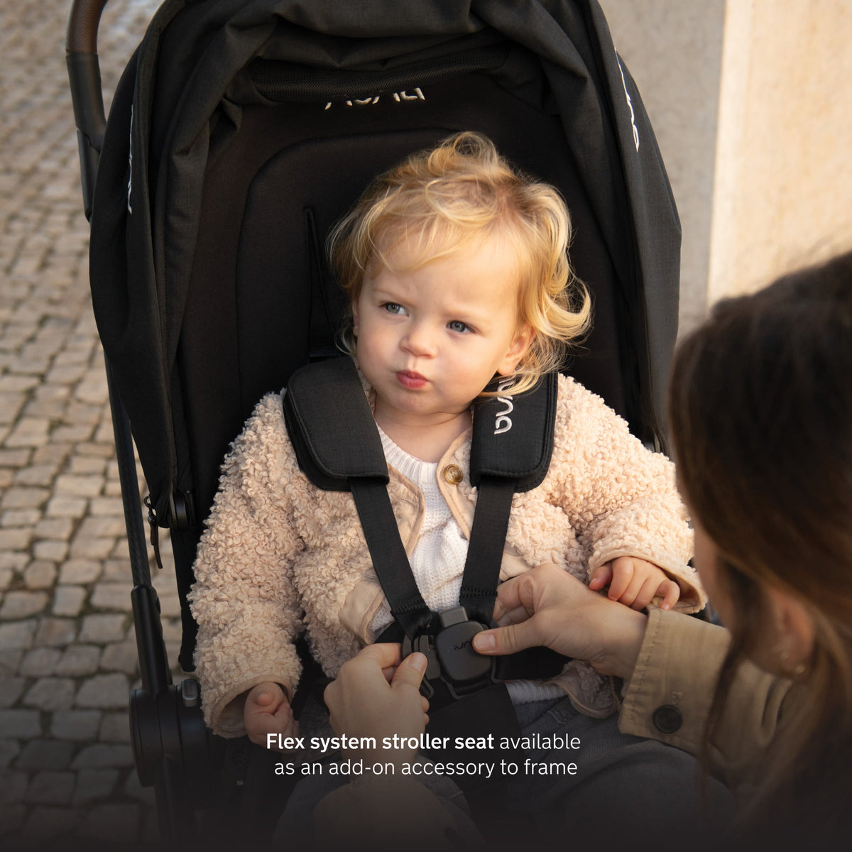 Nuna URBN Flex System | stroller frame, PIPA™ urbn car seat, ring adapter and carry bag