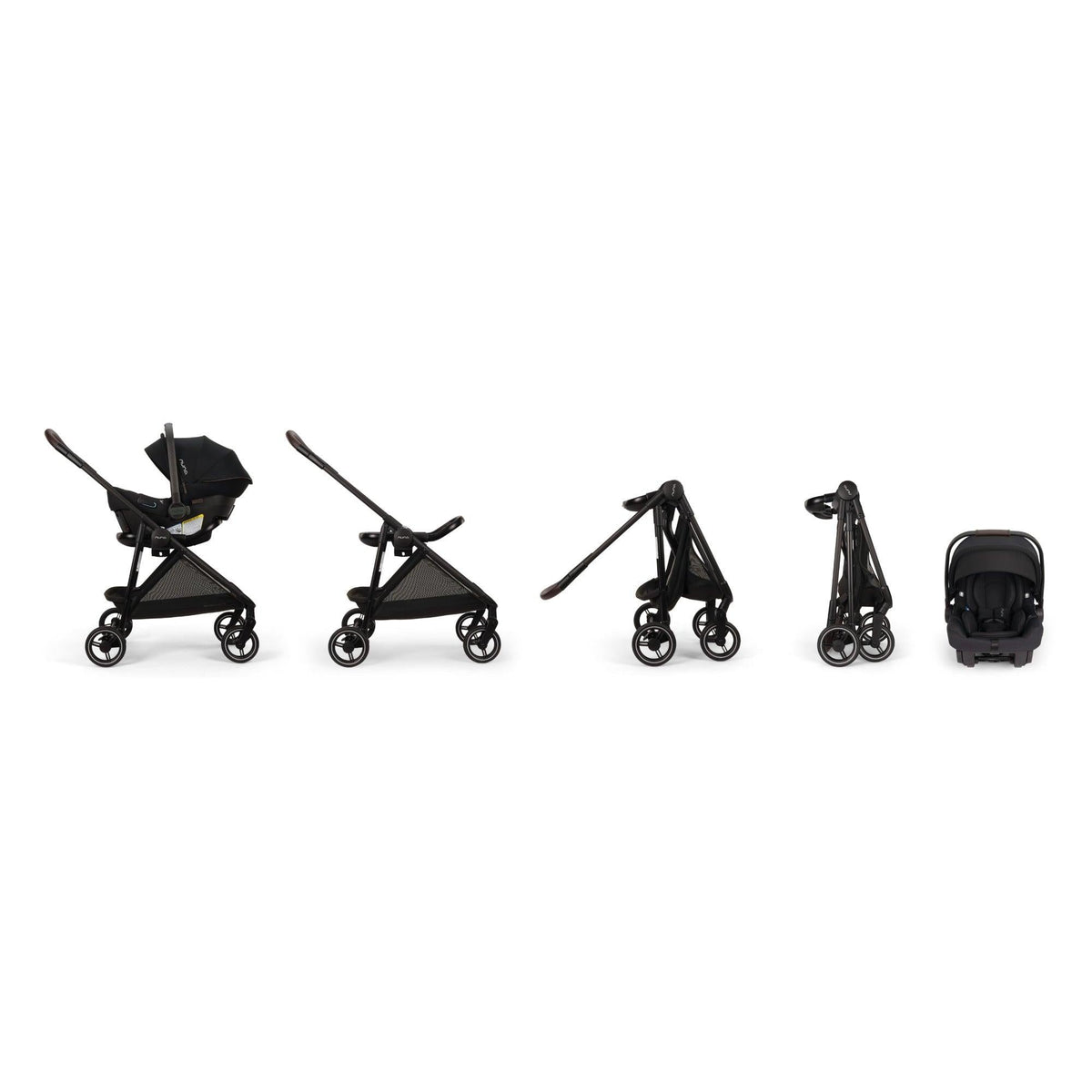 Nuna URBN Flex System | stroller frame, PIPA™ urbn car seat, ring adapter and carry bag