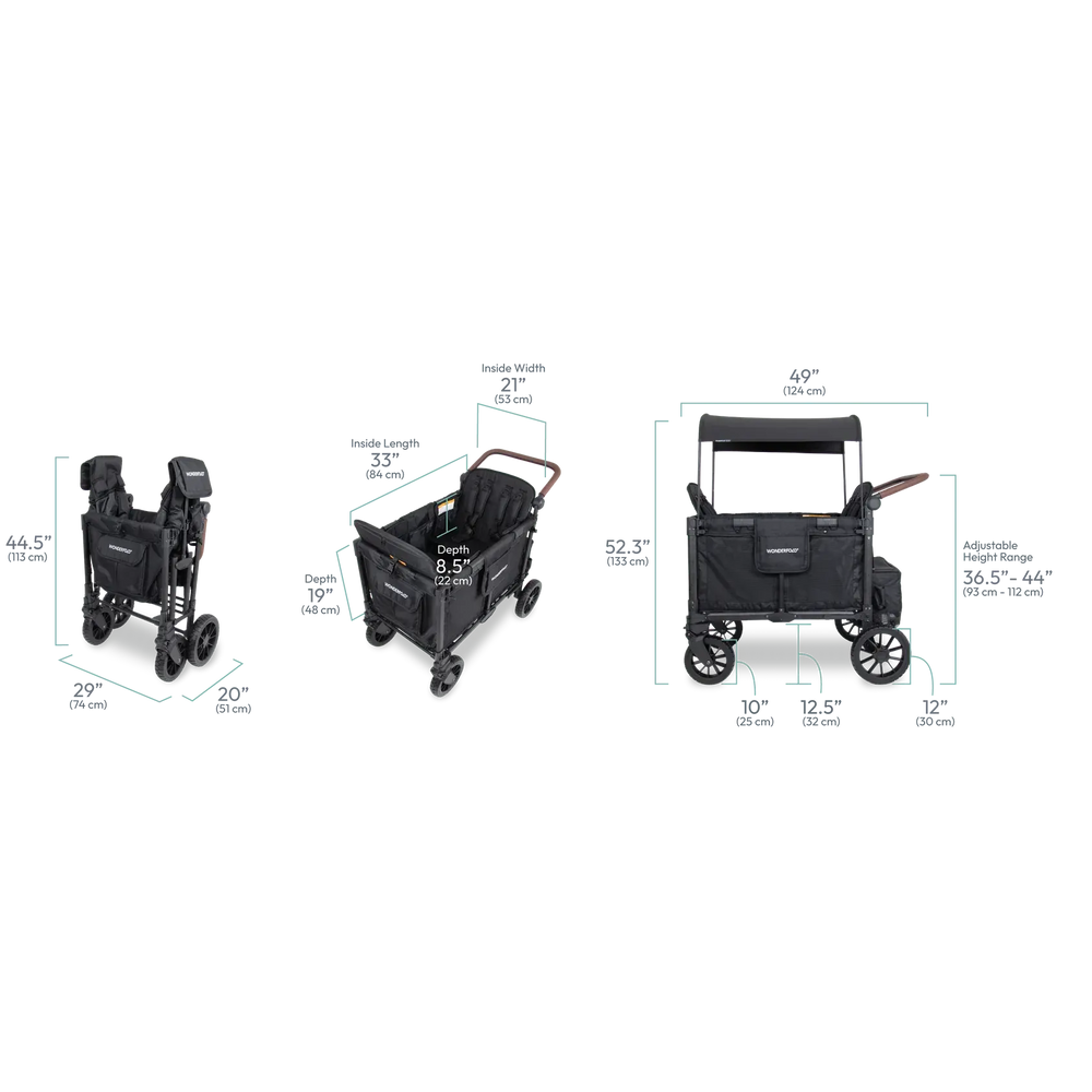 Wonderfold W4 Luxe Pro 4-Seater Stroller Wagon