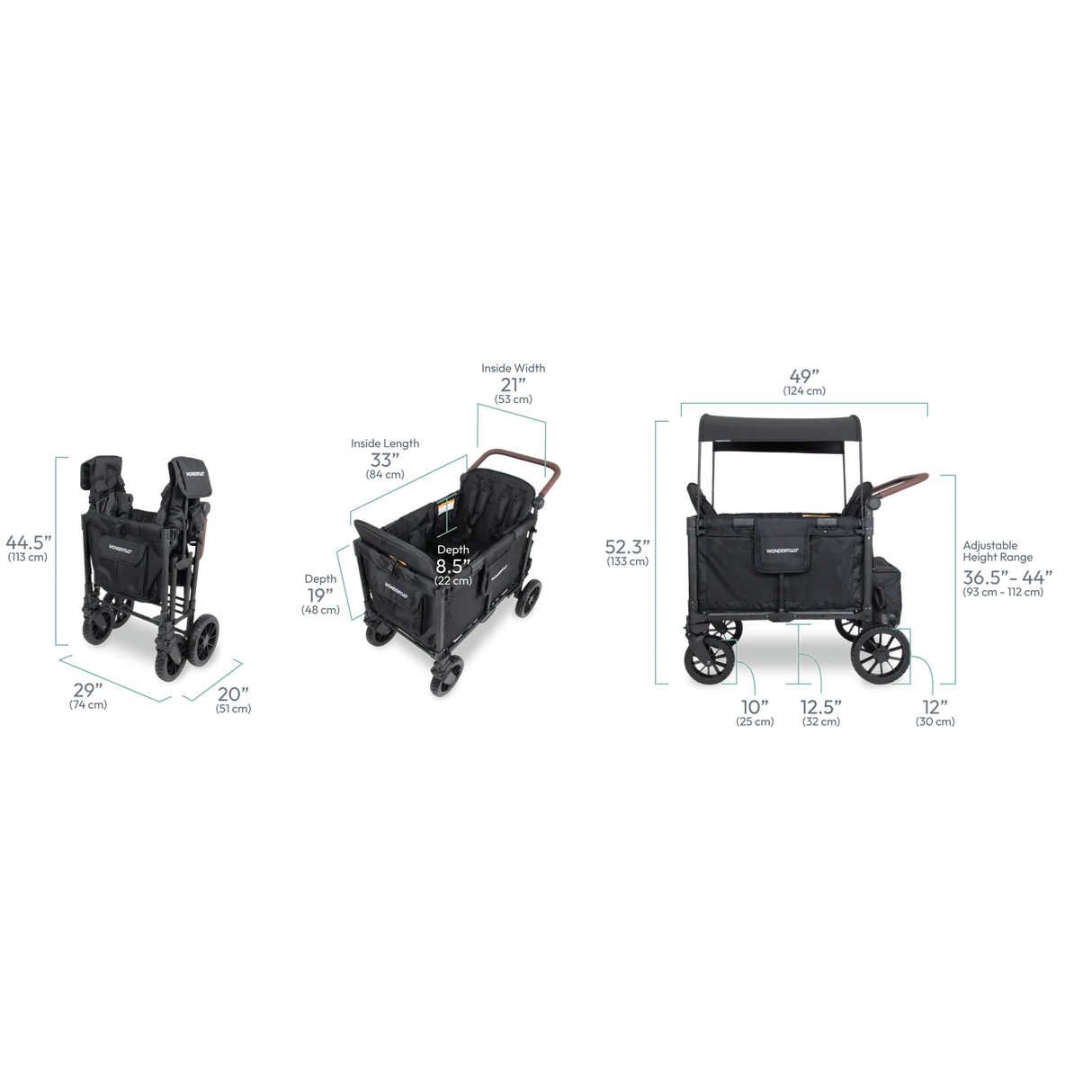 Wonderfold W4 Luxe Pro 4-Seater Stroller Wagon