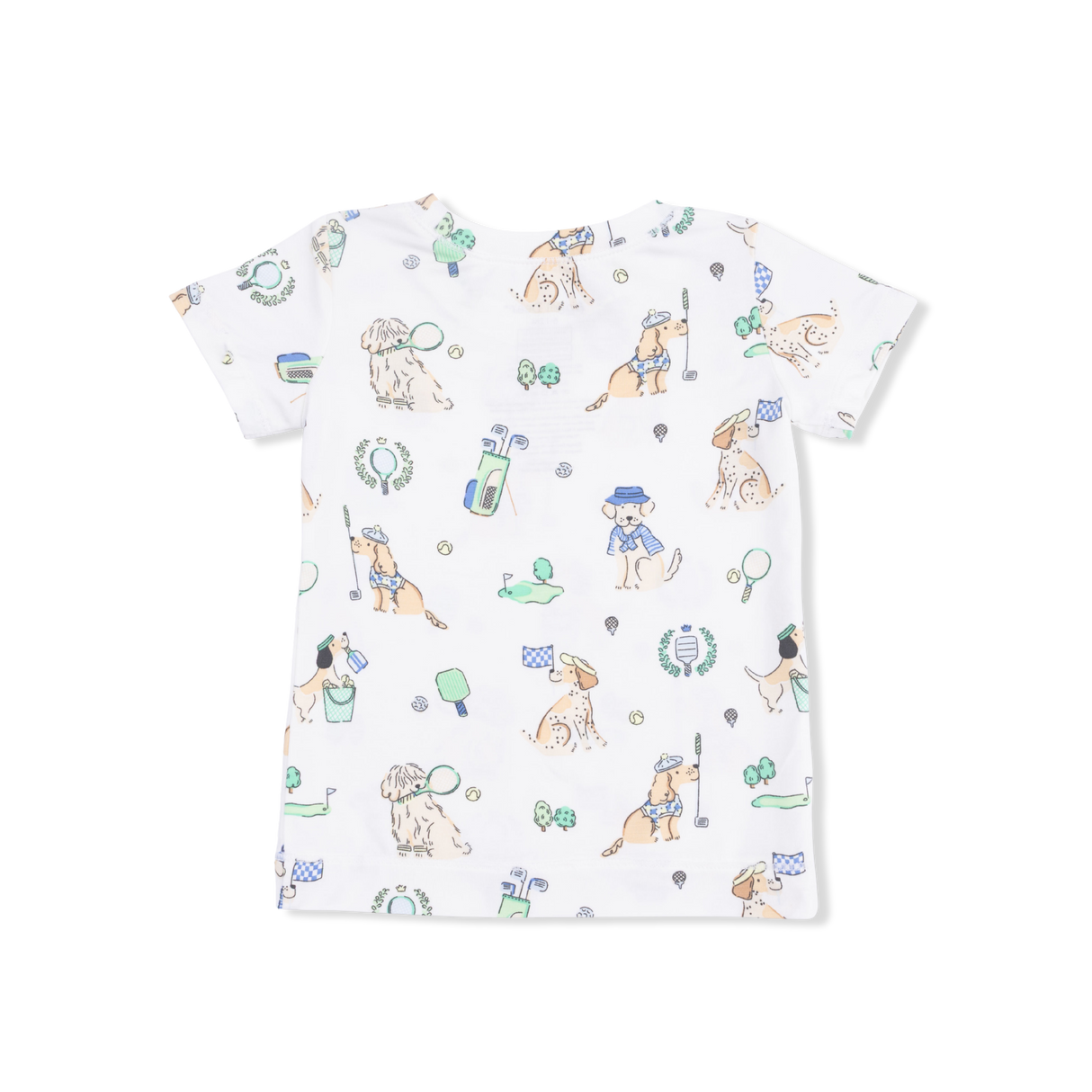 Angel Dear Country Club Dogs Neutral S/S Loungewear Set