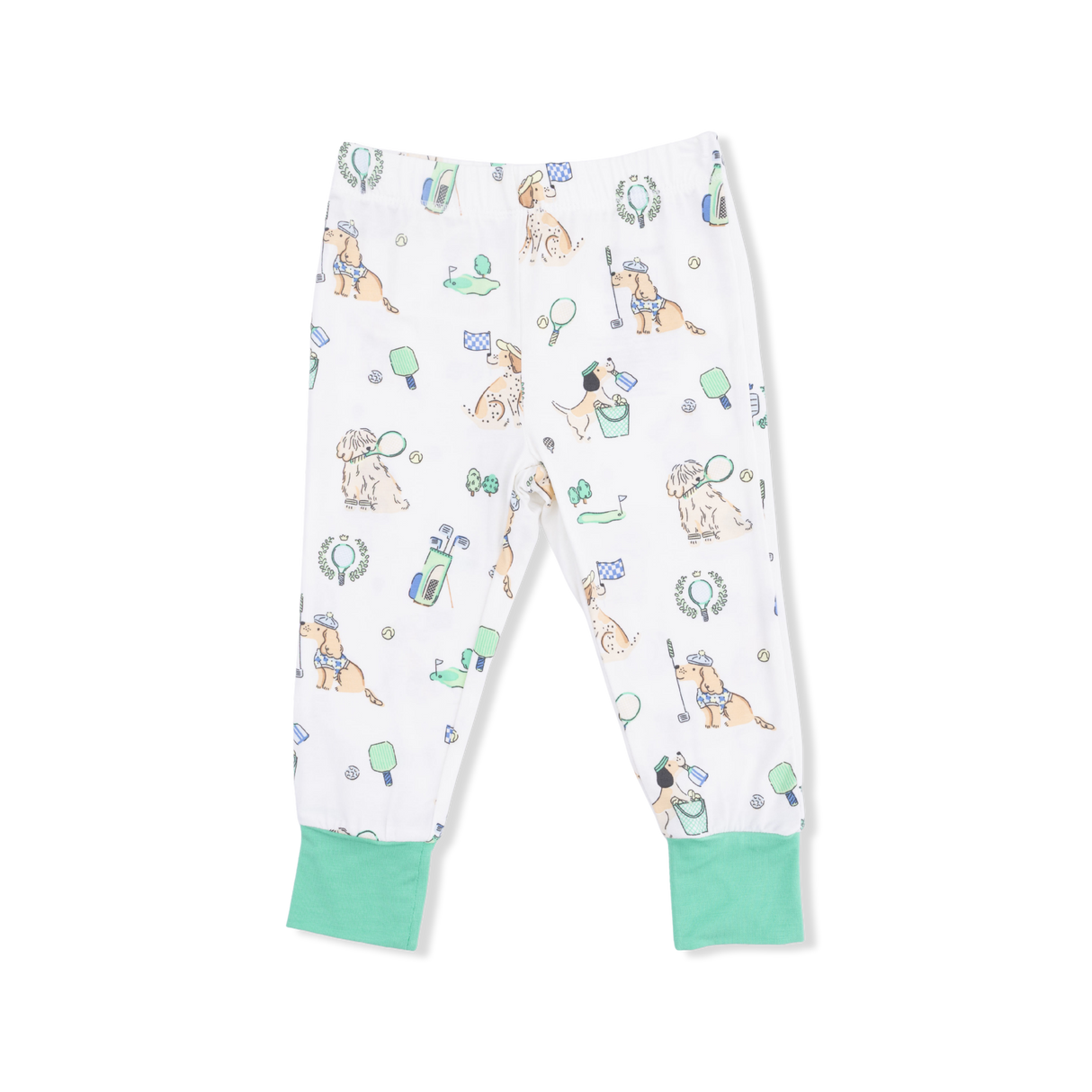 Angel Dear Country Club Dogs Neutral S/S Loungewear Set