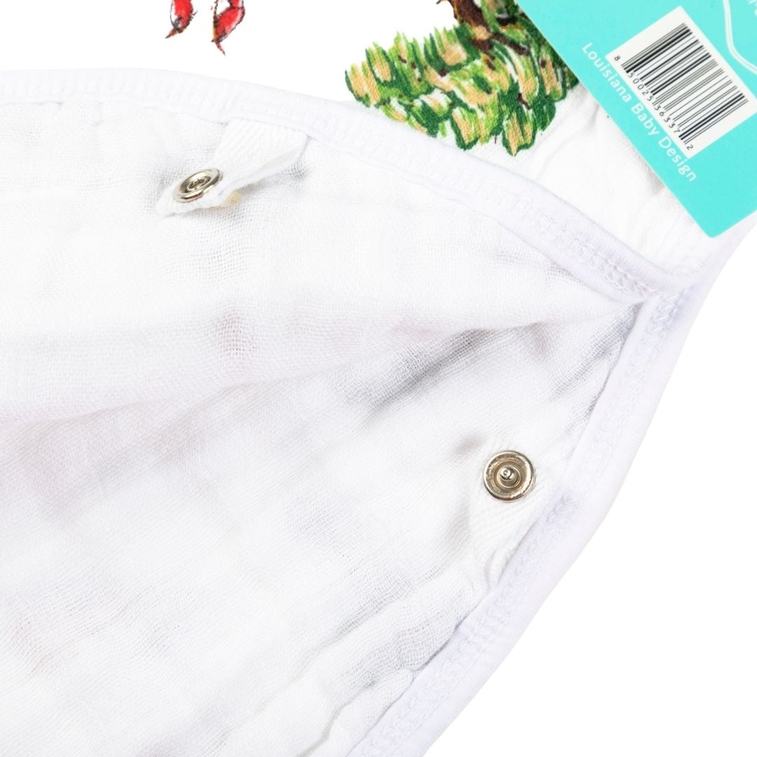 Louisiana Baby 2-in-1 Muslin Burp Cloth Bib