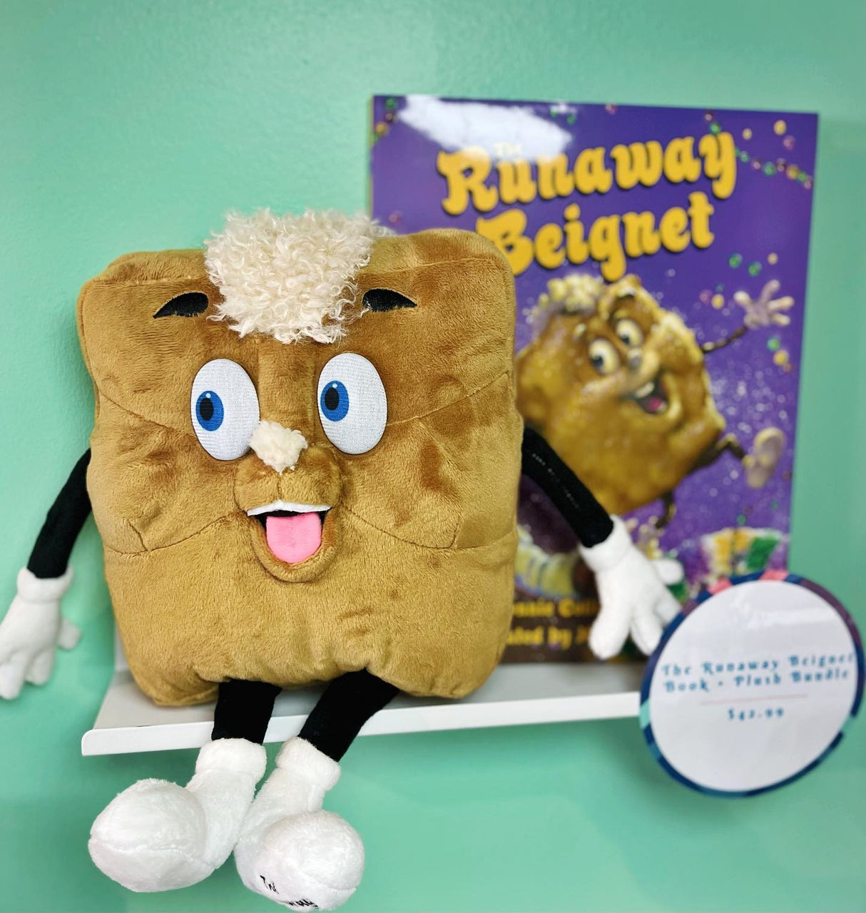 The Runaway Beignet Book and Plush Toy Bundle