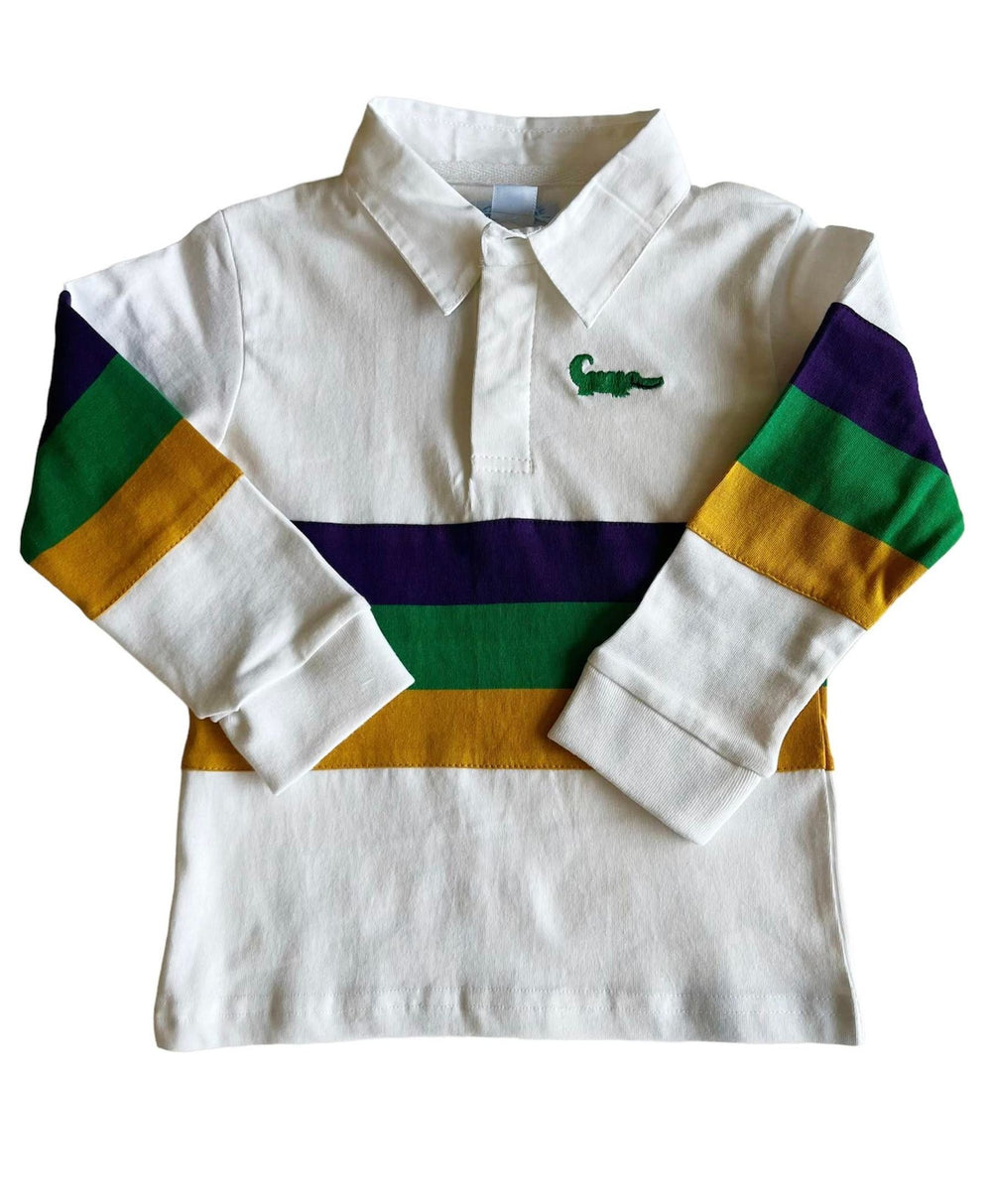 Mardi Gras Rugby Long Sleeve Shirt