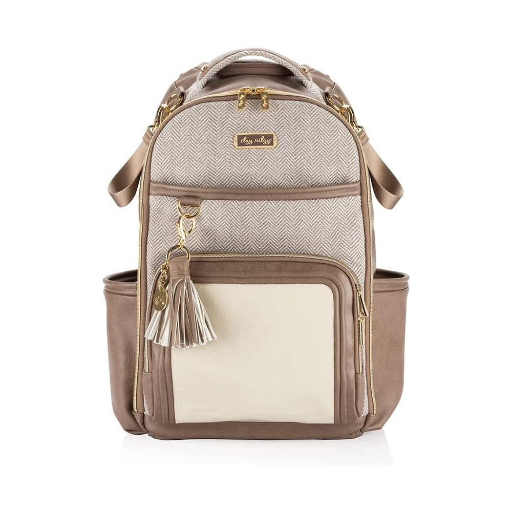 Itzy Ritzy Boss Plus Backpack Diaper Bag | Vanilla Latte (in store exclusive)