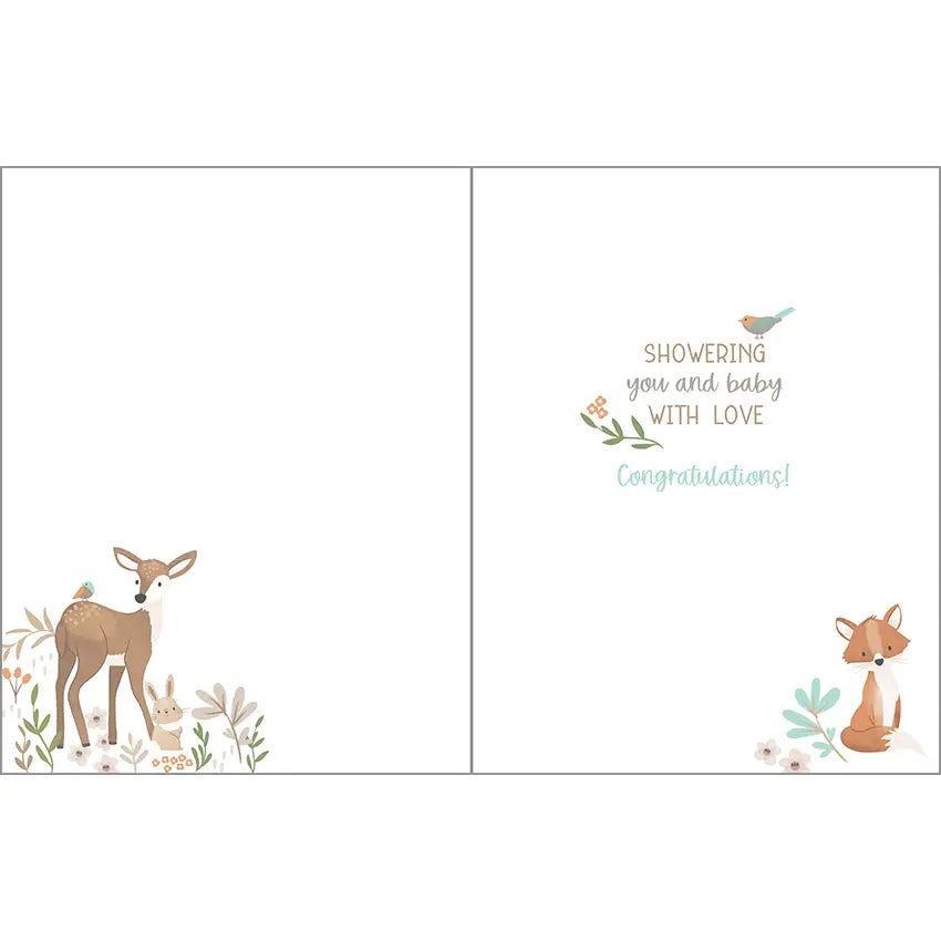 Gina B Designs Baby Greeting Card | Forest Animals