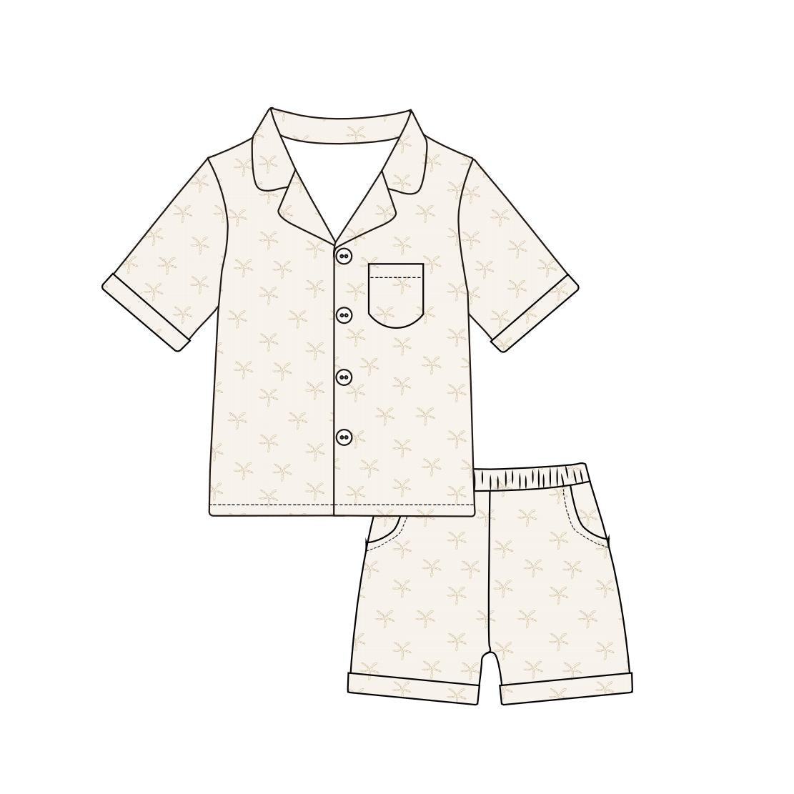 NTRL The Island Shirt & Short Lounge Set | Starfish Tide