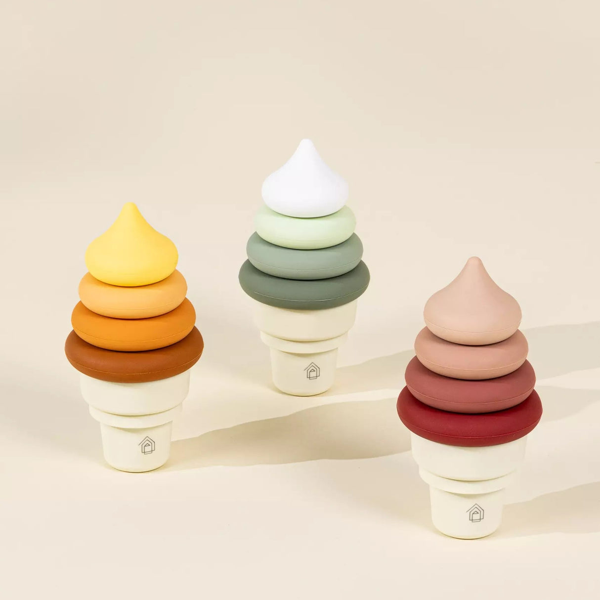 Coco Village Stackable Silicone Ice Cream | 3 Sets