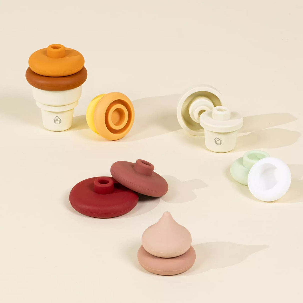 Coco Village Stackable Silicone Ice Cream | 3 Sets