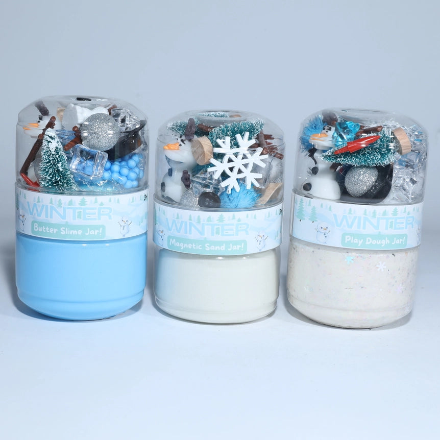 Play Play Dough Winter Play Dough Sensory Jar